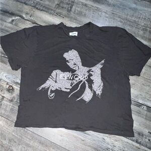 Elwood washed Black Graphic T-Shirt